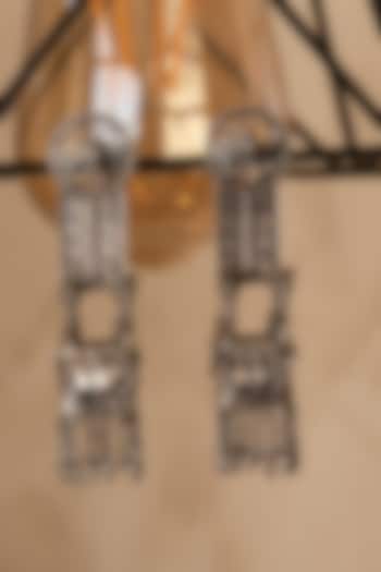 Oxidised Silver Finish Handcrafted Horse Earrings In Sterling Silver by Shyle at Pernia's Pop Up Shop