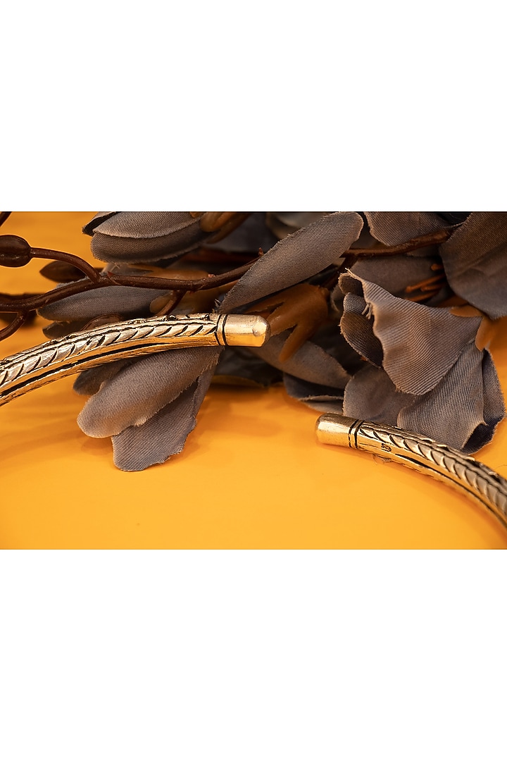 Silver Finish Handcrafted Necklace In Sterling Silver by Shyle at Pernia's Pop Up Shop