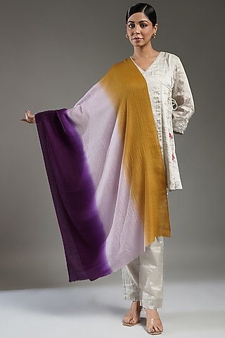 Multi-Colored Cashmere Stole by Shaza