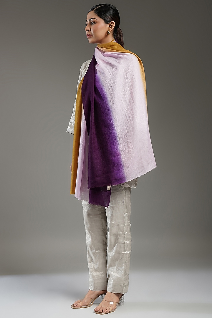 Multi-Colored Cashmere Stole by Shaza at Pernia's Pop Up Shop