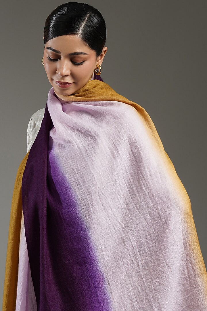 Multi-Colored Cashmere Stole by Shaza at Pernia's Pop Up Shop
