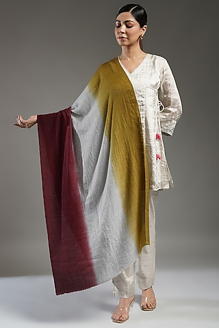 Multi-Colored Cashmere Stole by Shaza