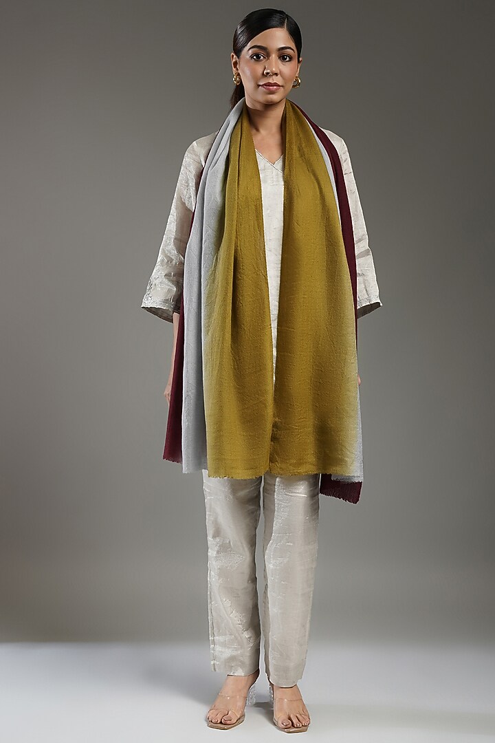 Multi-Colored Cashmere Stole by Shaza at Pernia's Pop Up Shop