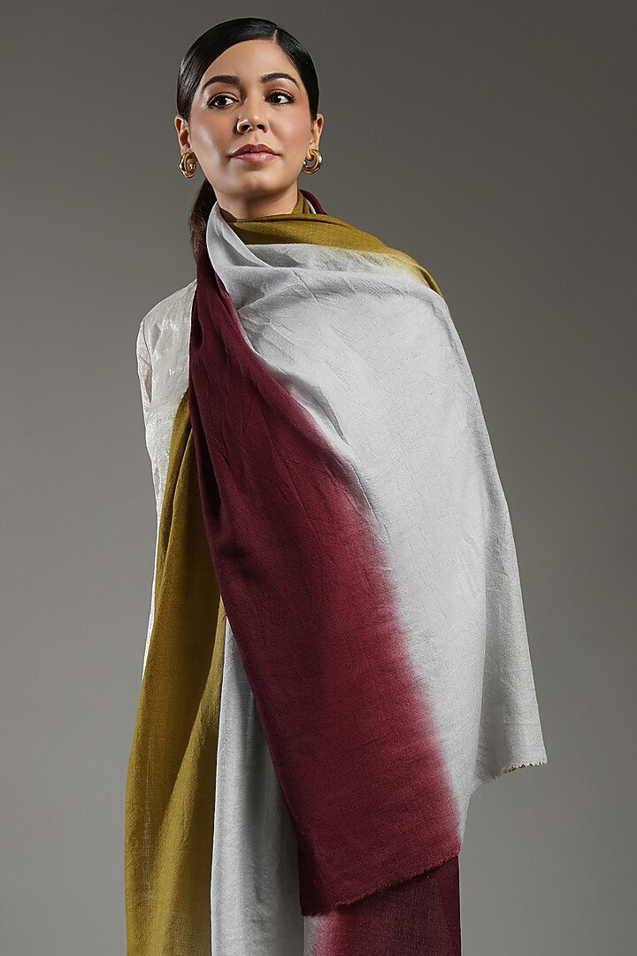 Multi-Colored Cashmere Stole by Shaza at Pernia's Pop Up Shop