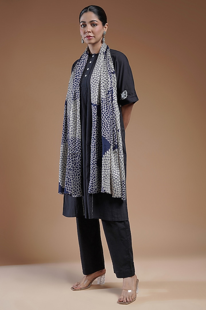 Multi-Colored Wool Blend Stole by Shaza at Pernia's Pop Up Shop