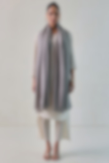 Grey Cashmere Shawl by Shaza at Pernia's Pop Up Shop
