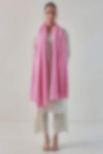 Baby Pink Cashmere Shawl by Shaza at Pernia's Pop Up Shop