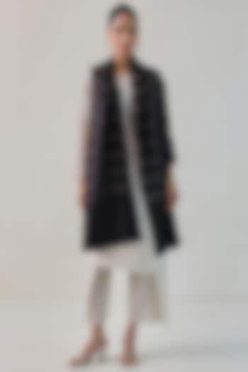 Black & Grey Pashmina Stole by Shaza at Pernia's Pop Up Shop