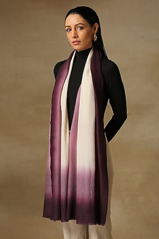 Orchid Pashmina Ombre Stole by Shaza