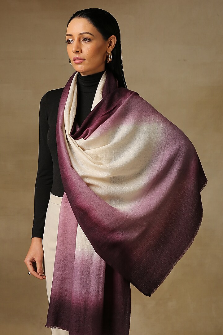 Orchid Pashmina Ombre Stole by Shaza at Pernia's Pop Up Shop