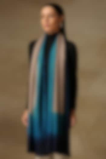 Ocean Blue Pashmina Ombre Stole by Shaza at Pernia's Pop Up Shop