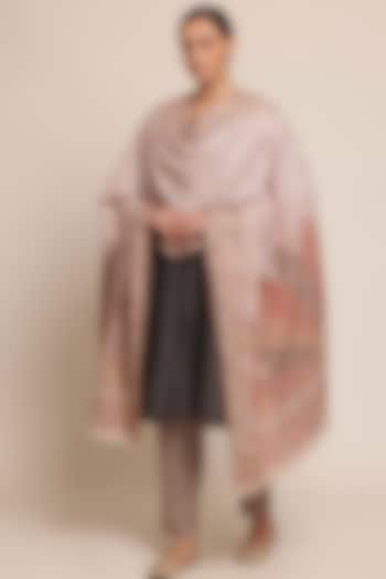 Multi-Colored Wool Floral Shawl by Shaza at Pernia's Pop Up Shop