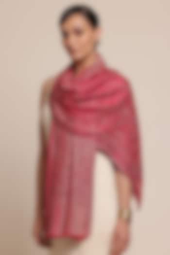 Multi-Colored Wool Floral Shawl by Shaza at Pernia's Pop Up Shop