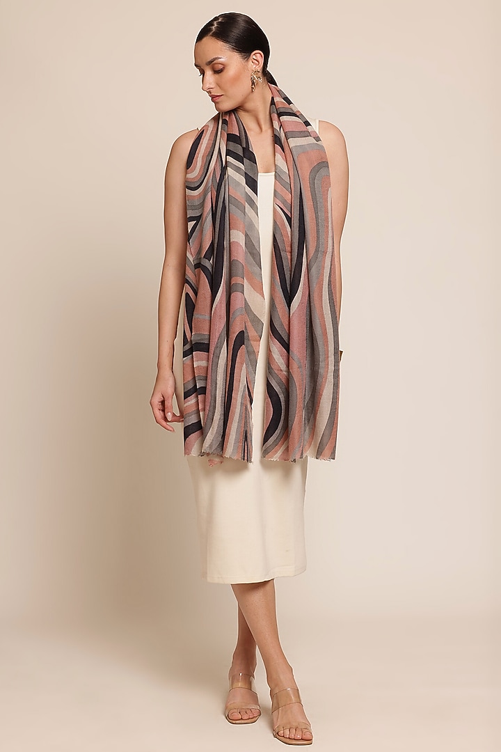 Multi-Colored Pashmina Handloom Shawl by Shaza at Pernia's Pop Up Shop
