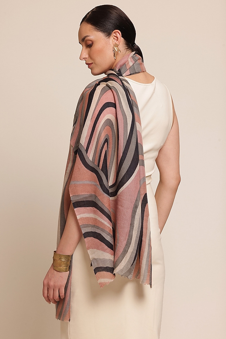 Multi-Colored Pashmina Handloom Shawl by Shaza at Pernia's Pop Up Shop