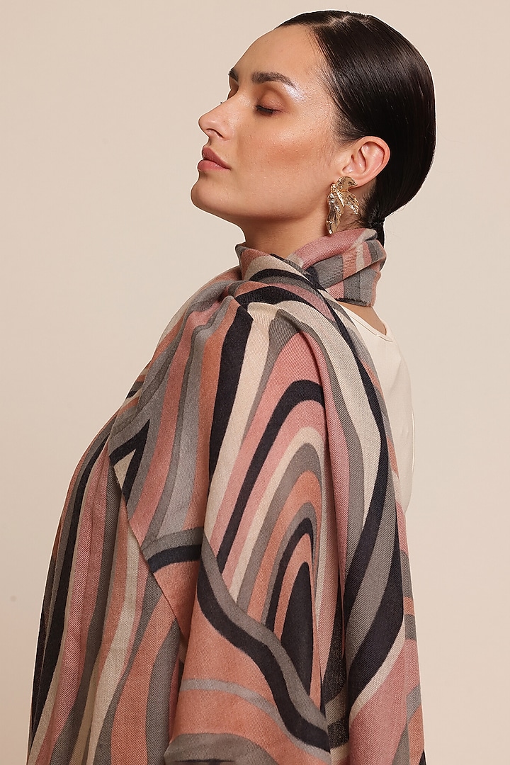 Multi-Colored Pashmina Handloom Shawl by Shaza at Pernia's Pop Up Shop