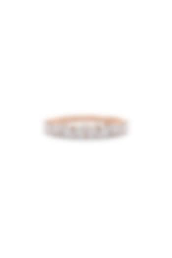 14kt Rose Gold Finish Diamond Zig-Zag Ring by Shine Eternal at Pernia's Pop Up Shop