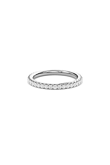 14kt White Gold Finish Diamond Eternity Band Ring by Shine Eternal at Pernia's Pop Up Shop