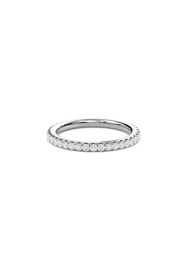14kt White Gold Finish Diamond Eternity Band Ring by Shine Eternal at Pernia's Pop Up Shop