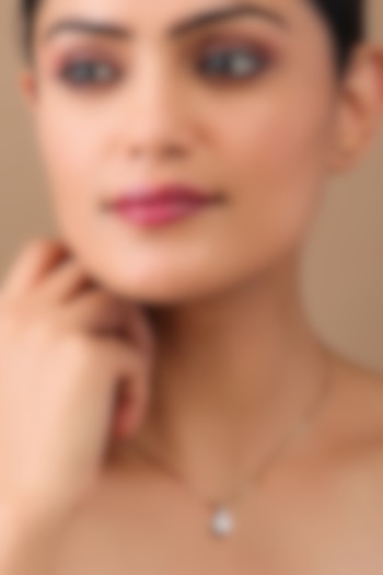 18kt Yellow Gold Finish Round-Cut Lab Grown Diamond Pendant Necklace by Shine Eternal at Pernia's Pop Up Shop