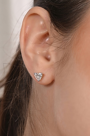 18kt Yellow Gold Finish 1.5 Carat Heart-Cut Lab Grown Diamond Stud Earrings by Shine Eternal at Pernia's Pop Up Shop