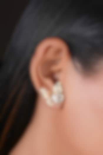 18kt Yellow Gold Finish Diamond Butterfly Earrings by Shine Eternal at Pernia's Pop Up Shop