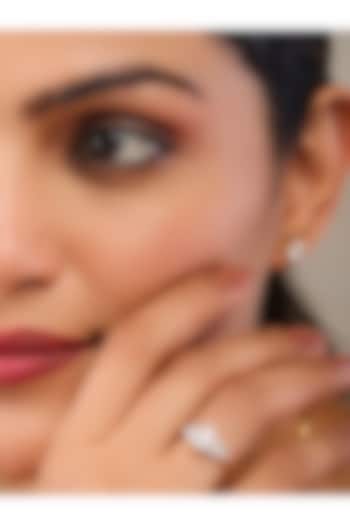 18kt Yellow Gold Finish Marquise-Cut Diamond Ring by Shine Eternal at Pernia's Pop Up Shop