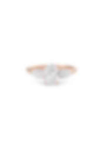 14kt Rose Gold Finish Pear-Shaped Diamond Ring by Shine Eternal at Pernia's Pop Up Shop