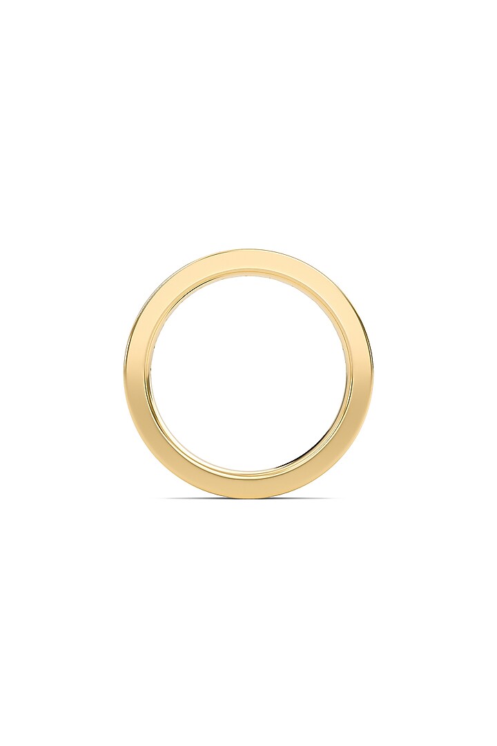 18kt Yellow Gold Finish Round-Cut Diamond Half Eternity Band Ring by Shine Eternal at Pernia's Pop Up Shop