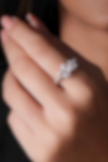 18kt Rose Gold Finish Mosaic Diamond Ring by Shine Eternal at Pernia's Pop Up Shop