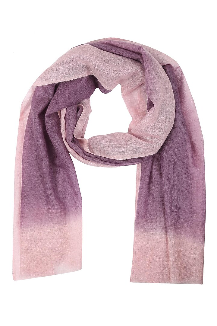 Peach and purple dip dyed stole by Shingora
