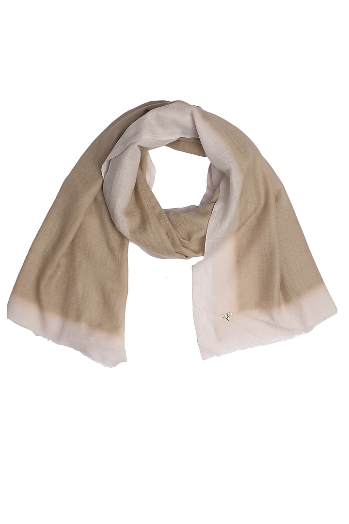 Mustard and peach dip dyed stole available only at Pernia's Pop Up Shop.