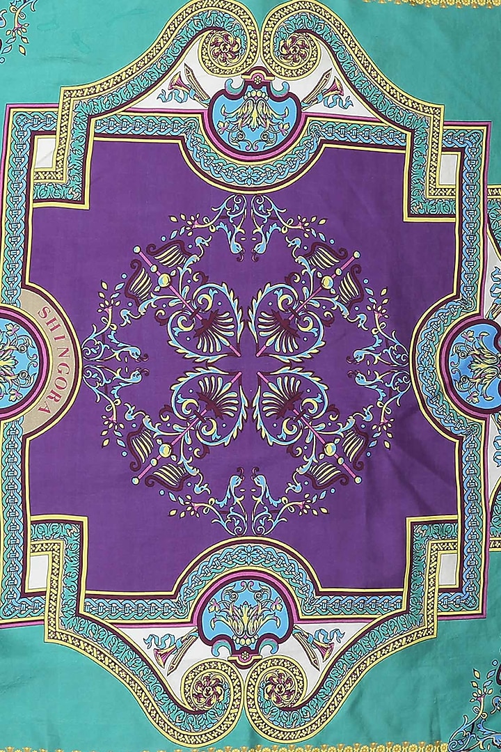 Green digital printed scarf available only at Pernia's Pop Up Shop.