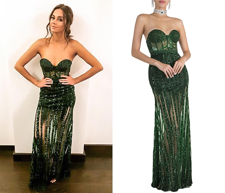 Emerald Green Embellished Bridal Gown by Gavin Miguel at Pernia's Pop Up Shop