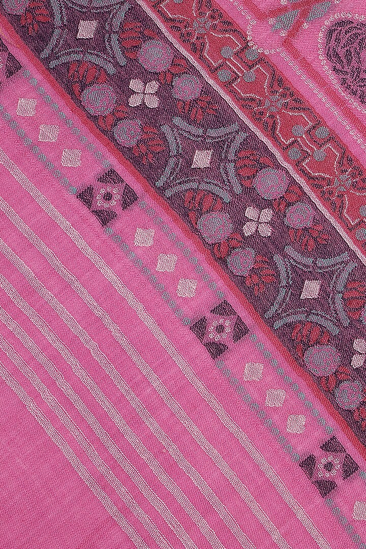 Fuschia Wool Jacquard Lohi by Shingora Men at Pernia's Pop Up Shop