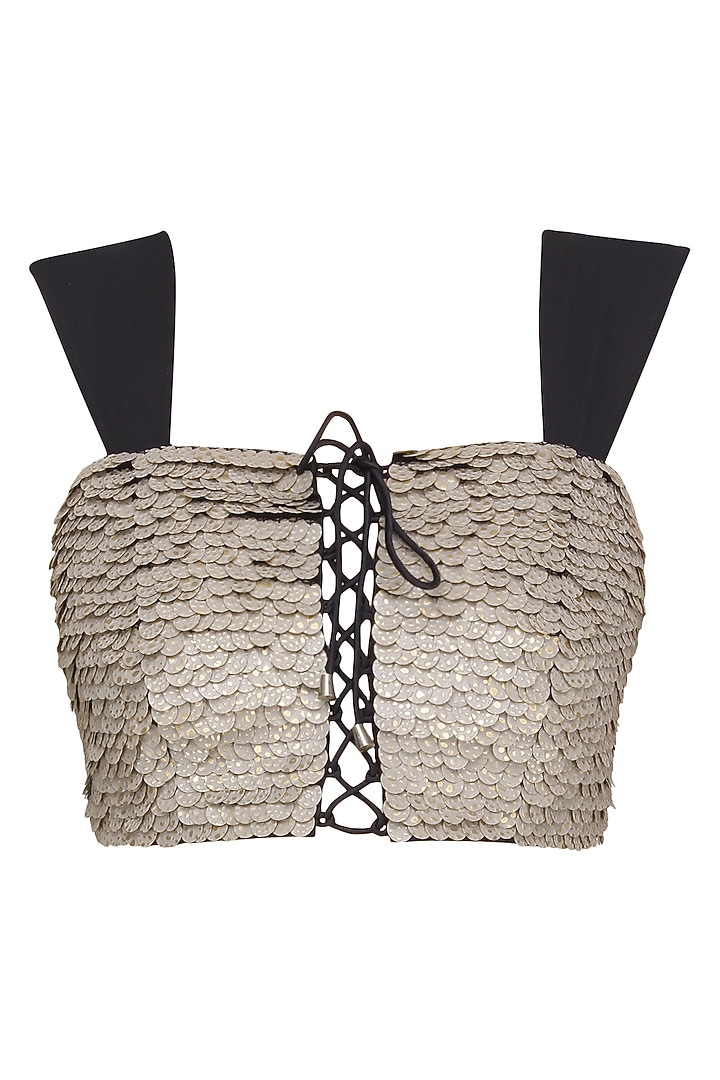 Cream Corded Bustier available only at Pernia's Pop Up Shop.