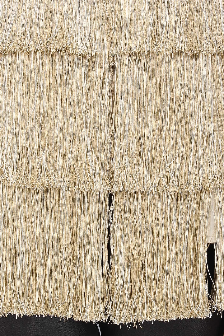 Gold layered fringe jacket available only at Pernia's Pop Up Shop.