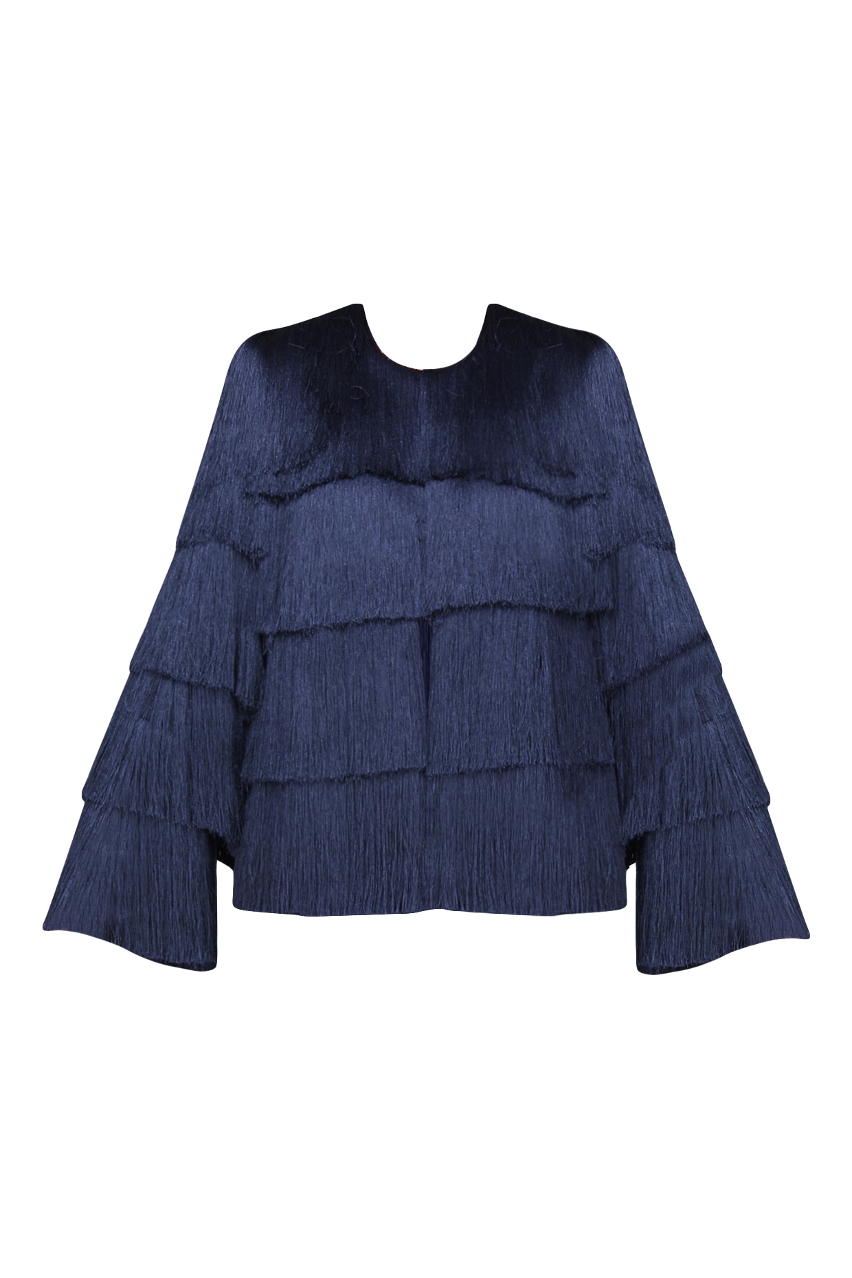 layered fringe jacket