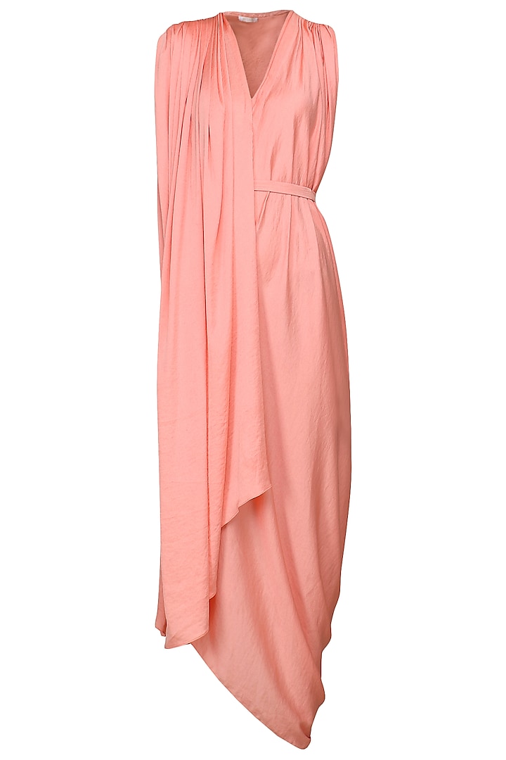 Pink Asymmetrical Dress by Shian