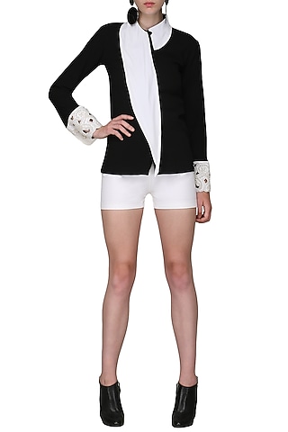 Black Button Up Top by Shian