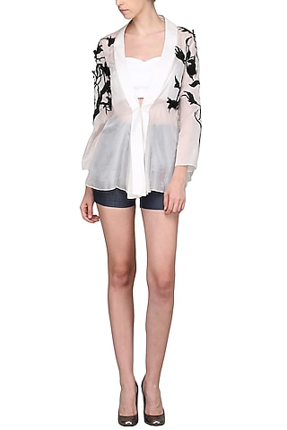 White Sheer Jacket by Shian