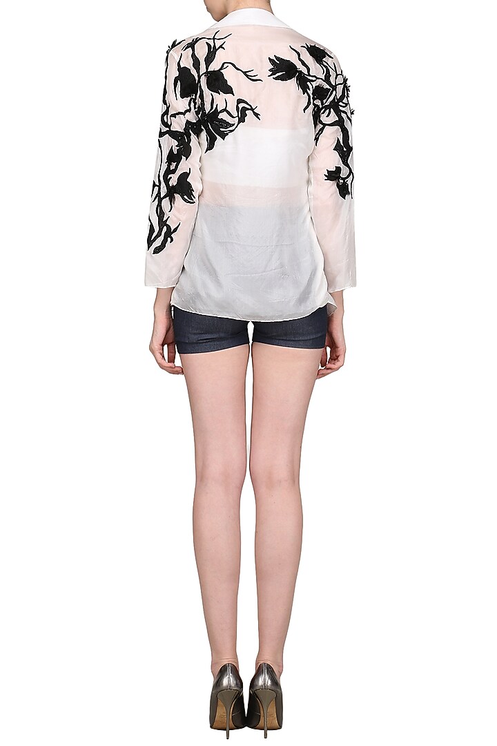 White sheer jacket available only at Pernia's Pop Up Shop.