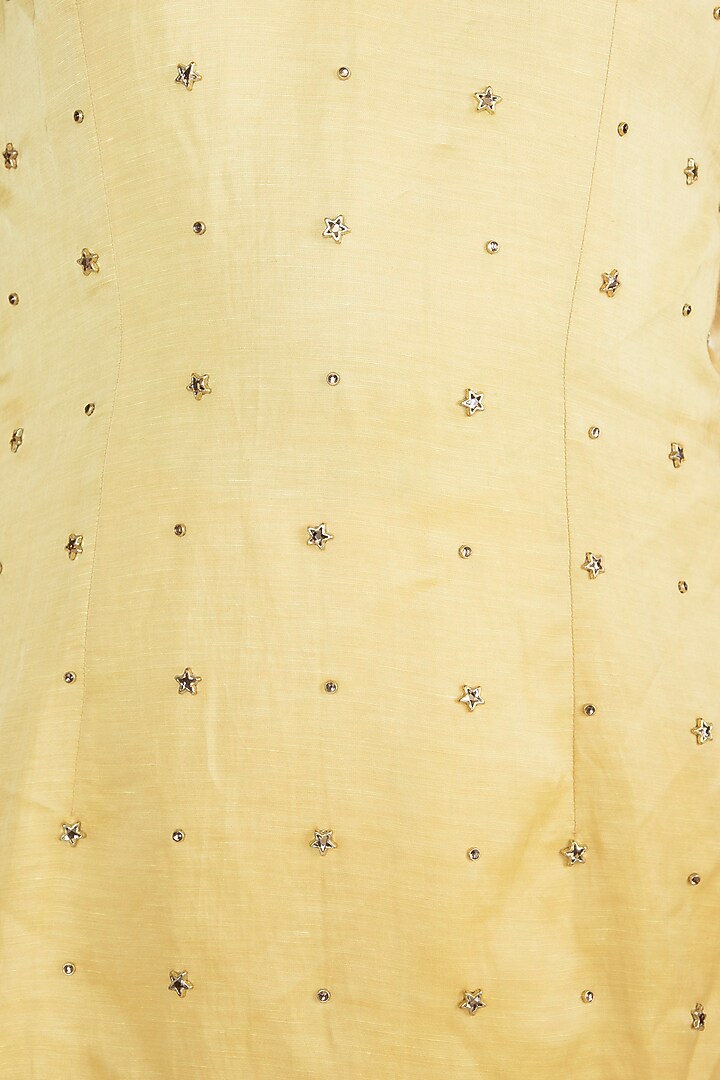 Yellow Embroidered Party Wear Sharara Set by Shilpa Reddy at Pernia's Pop Up Shop