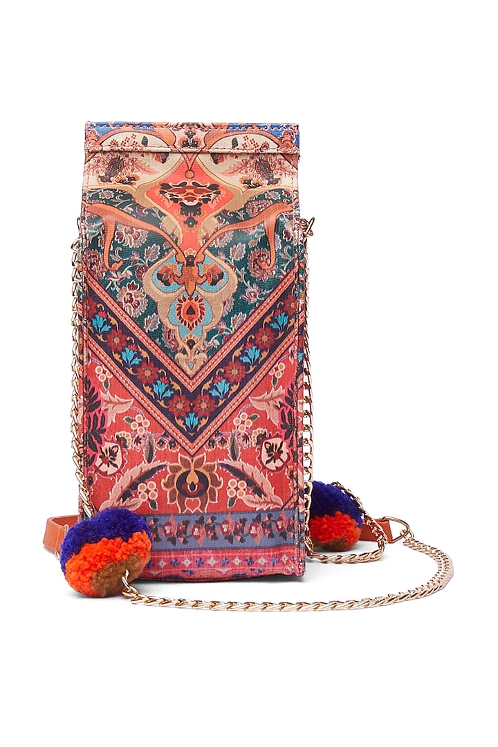 Multi-Colored Rug Printed Juice Bag by Siddhartha Bansal X Avocado