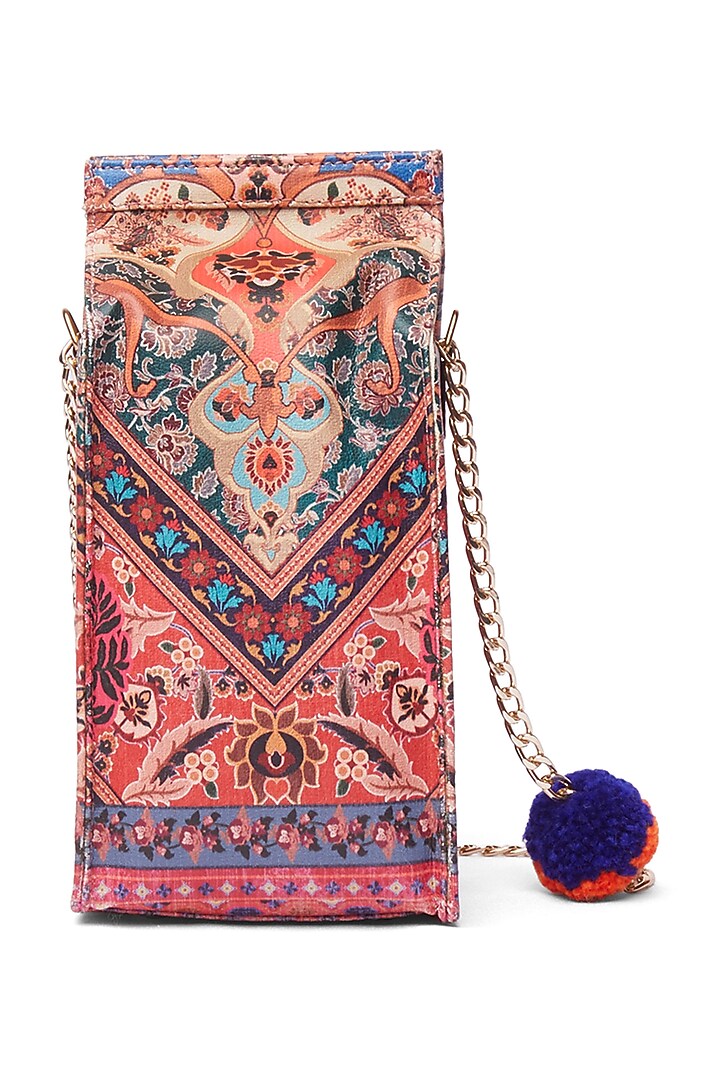 Multi-Colored Rug Printed Juice Bag by Siddhartha Bansal X Avocado at Pernia's Pop Up Shop
