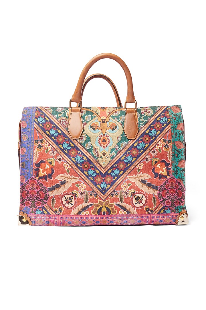 Multi-Colored Printed Tote Bag by Siddhartha Bansal X Avocado at Pernia's Pop Up Shop