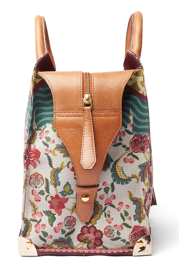 Multi-Colored Embroidered Tote Bag by Siddhartha Bansal X Avocado at Pernia's Pop Up Shop
