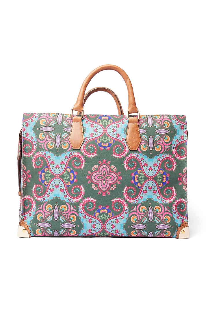 Forest Green Embroidered Tote Bag by Siddhartha Bansal X Avocado at Pernia's Pop Up Shop