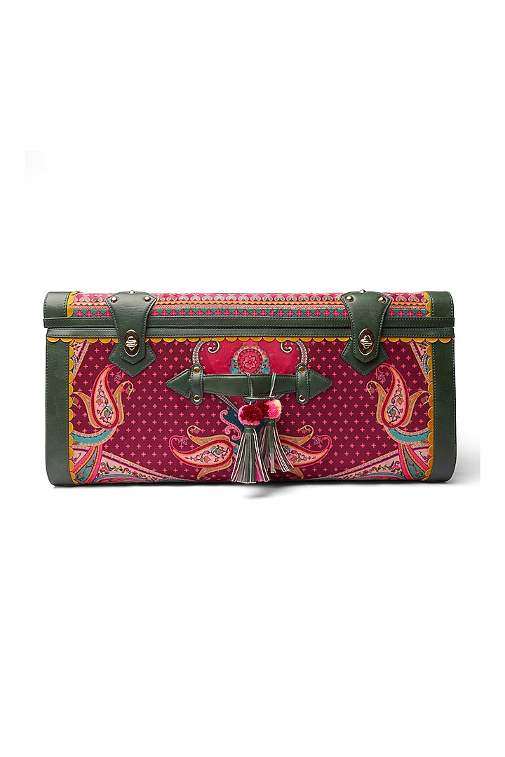 Multi-Colored Embroidered Trunk Bag by Siddhartha Bansal X Avocado at Pernia's Pop Up Shop