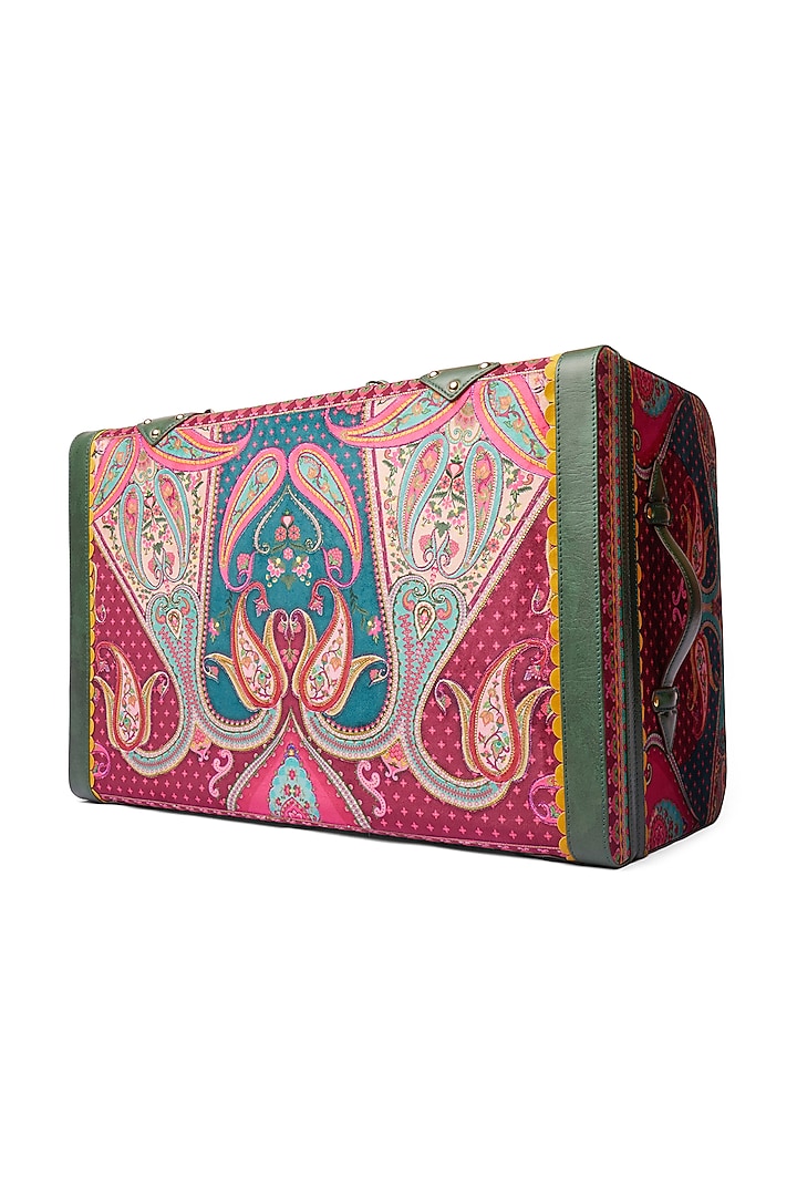 Multi-Colored Embroidered Trunk Bag by Siddhartha Bansal X Avocado at Pernia's Pop Up Shop